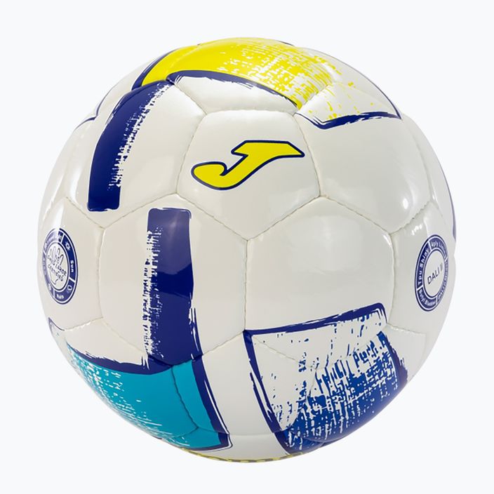М'яч для футболу Joma Dali II white/fluor orange/yellow розмір 3 2
