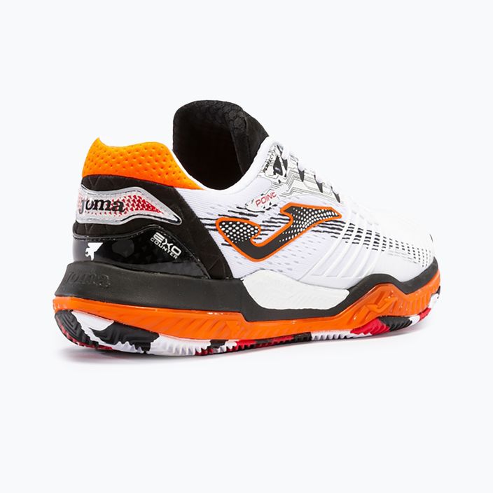 Чоловічі тенісні туфлі Joma Point білі/чорні/помаранчеві 13