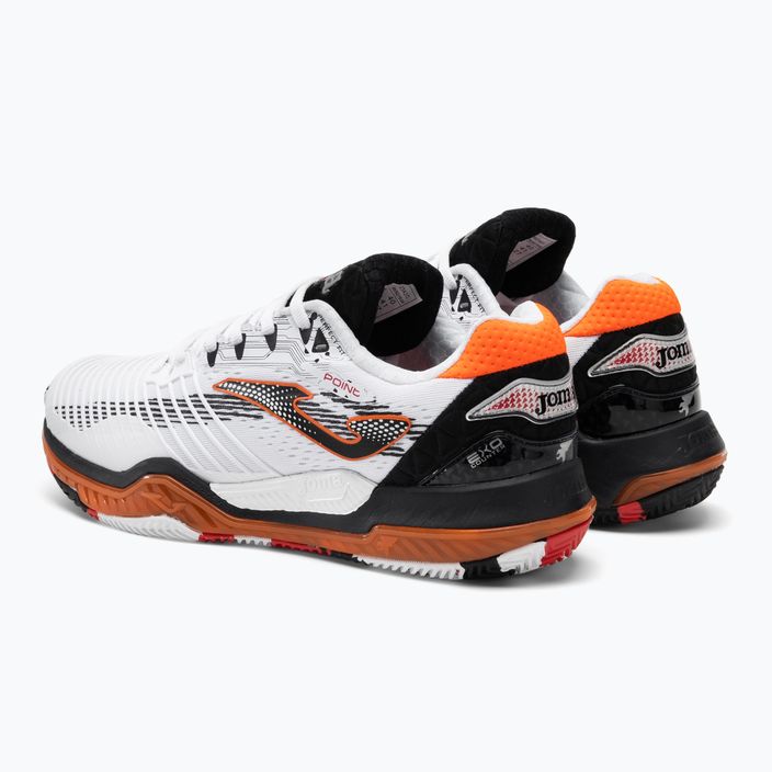 Чоловічі тенісні туфлі Joma Point білі/чорні/помаранчеві 3