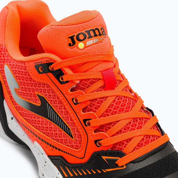 Чоловічі тенісні туфлі Joma Set оранжево-чорні 8