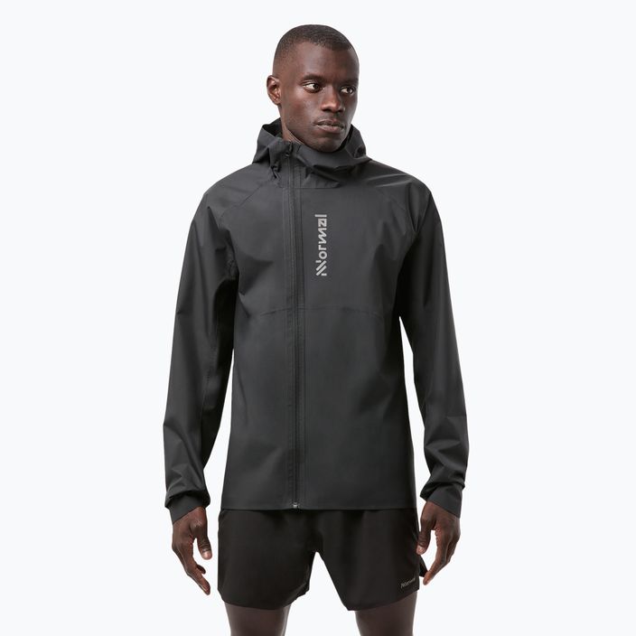 Чоловіча бігова куртка NNormal Trail Rain чорна