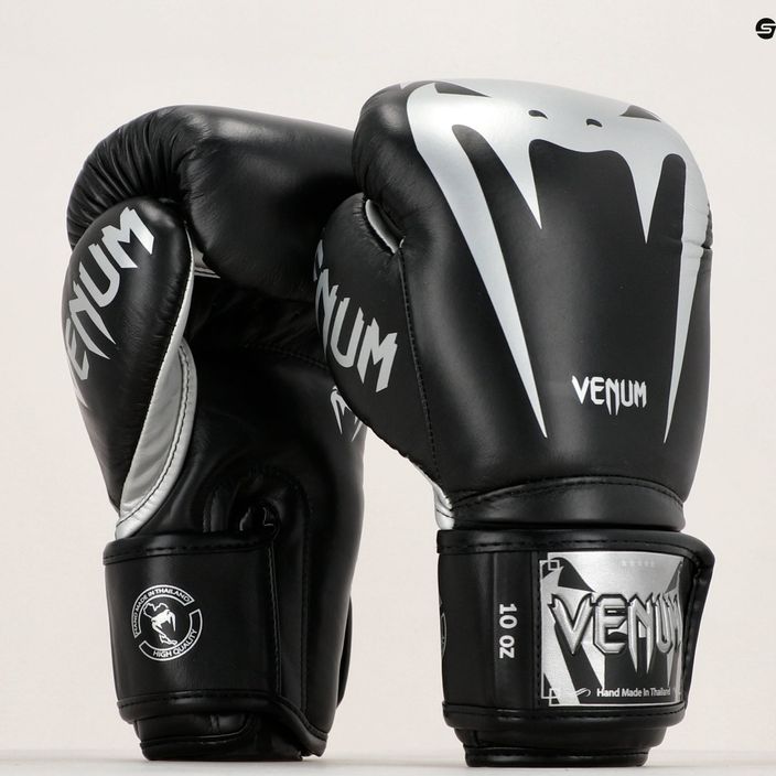 Рукавиці боксерські Venum Giant 3.0 чорно-сріблясті 2055-128 10