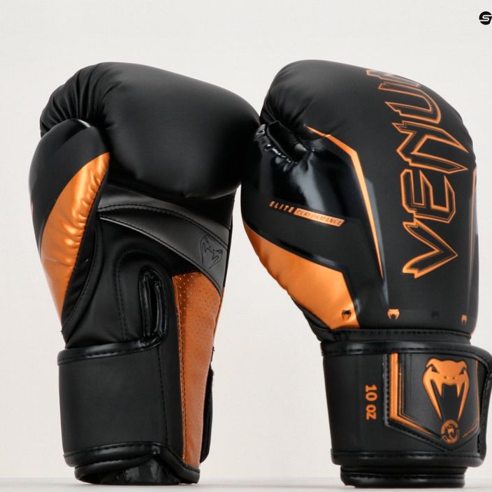 Рукавиці боксерські Venum Elite Evo чорні 04260-137 13
