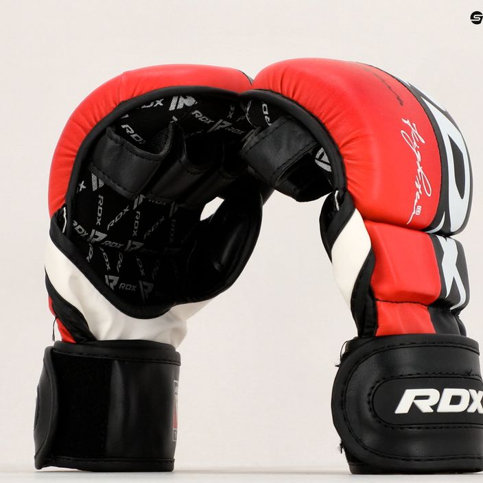 Рукавиці грепплінгові RDX Grappling Glove REX T6 Plus red 8