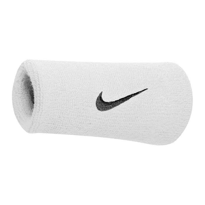 Пов'язка (напульсник) на руку Nike Swoosh Doublewide Wristbands 2 Pk біла NNN05101