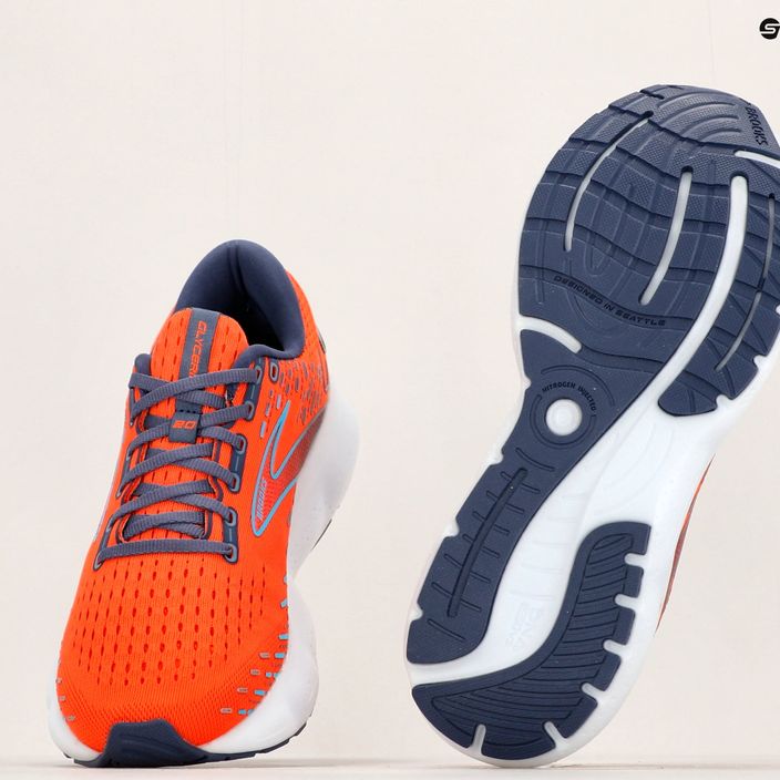 Кросівки для бігу чоловічі Brooks Glycerin 20 orange/crown blue/blue 12