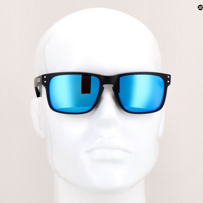 Сонцезахисні окуляри Oakley Holbrook matte black/prizm sapphire polarized 14