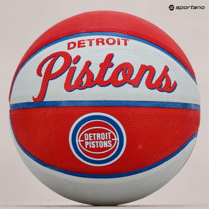 Міні м'яч баскетбольний  Wilson NBA Team Retro Mini Detroit Pistons WTB3200XBDET розмір 3 5