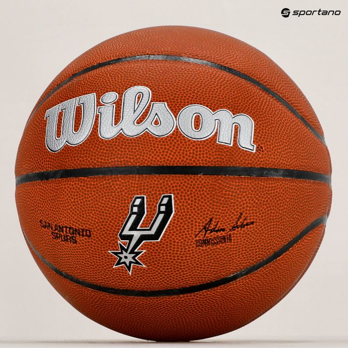 М'яч баскетбольний Wilson NBA Team Alliance San Antonio Spurs WTB3100XBSAN розмір 7 6