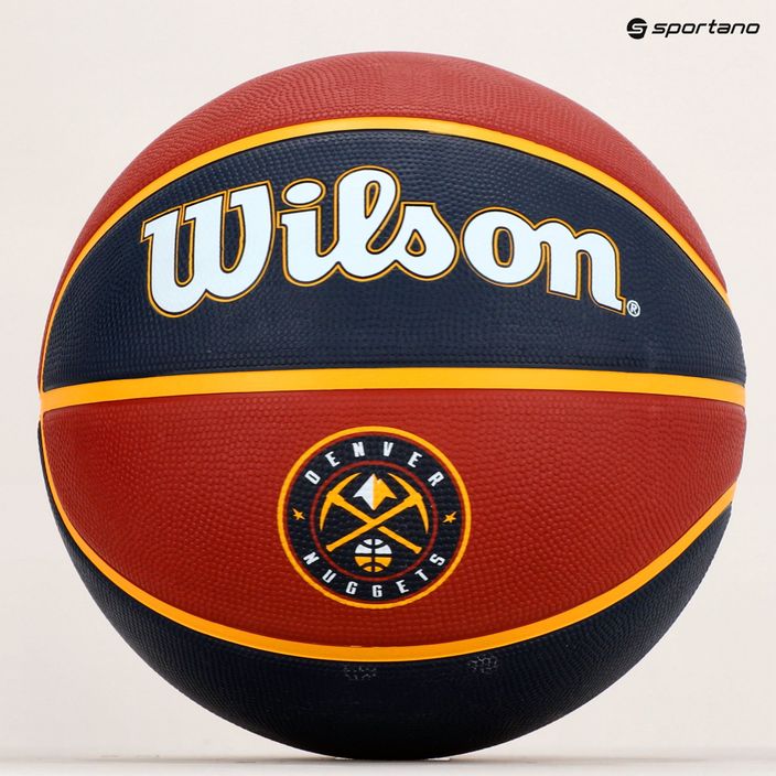 М'яч баскетбольний  Wilson NBA Team Tribute Denver Nuggets WTB1300XBDEN розмір 7 6