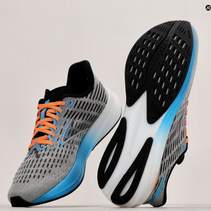 Кросівки для бігу чоловічі Brooks Hyperion grey/atomic blue/scarlet 19