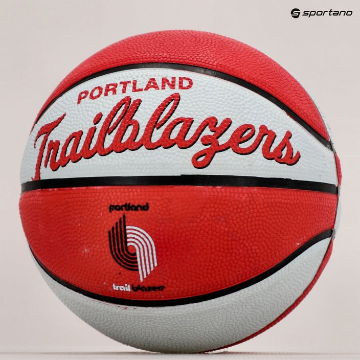 Міні м'яч баскетбольний  Wilson NBA Team Retro Mini Portland Trail Blazers WTB3200XBPOR розмір 3 5