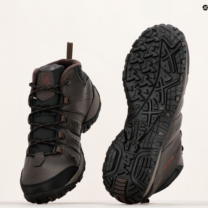 Чоловічі трекінгові черевики Columbia Woodburn II Chukka WP Omni-Heat кордован/гранатовий червоний 20