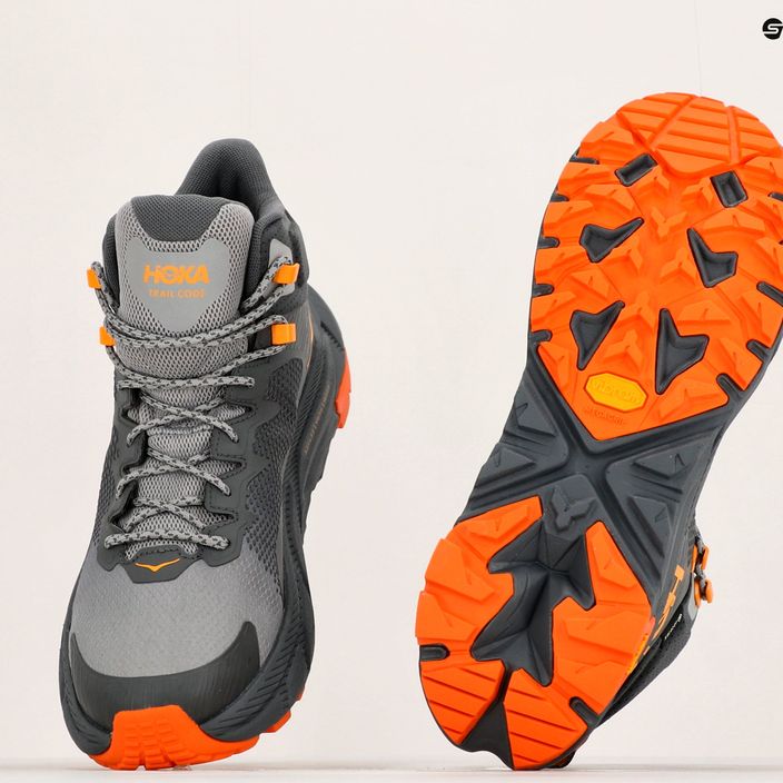 Чоловічі трекінгові черевики HOKA Trail Code GTX каслрок/хурма помаранчеві 20