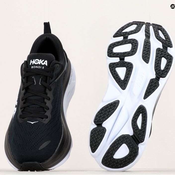 Чоловічі кросівки HOKA Bondi 8 чорний/білий 20