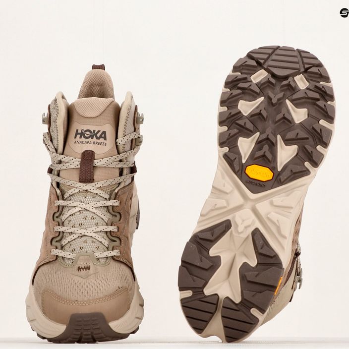 Чоловічі трекінгові черевики HOKA Anacapa Breeze Mid dune/oxford tan 21