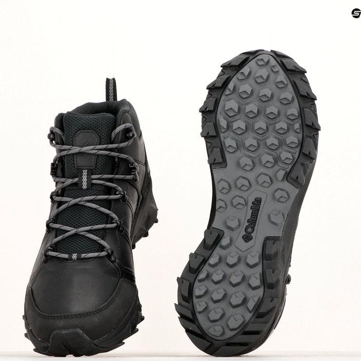 Взуття туристичне чоловіче Columbia Peakfreak II Mid Outdry Leather black/graphite 15