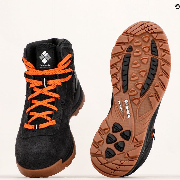 Взуття туристичне чоловіче Columbia Newton Ridge BC black/bright orange 21