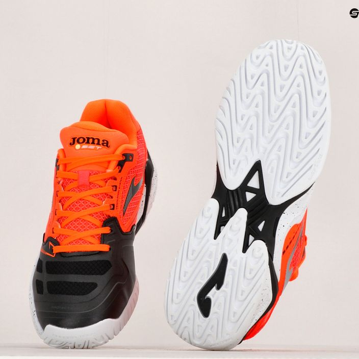 Чоловічі тенісні туфлі Joma Set AC оранжево-чорні 17