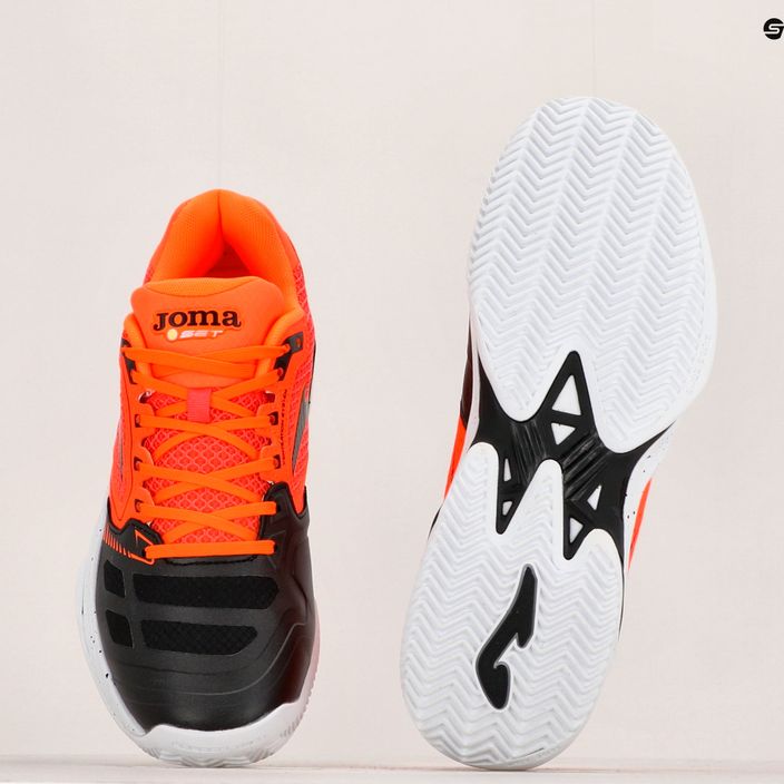 Чоловічі тенісні туфлі Joma Set оранжево-чорні 17