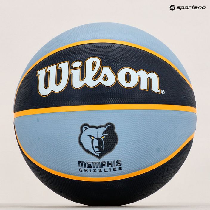М'яч баскетбольний Wilson NBA Team Tribute Memphis Grizzlies WTB1300XBMEM розмір 7 6