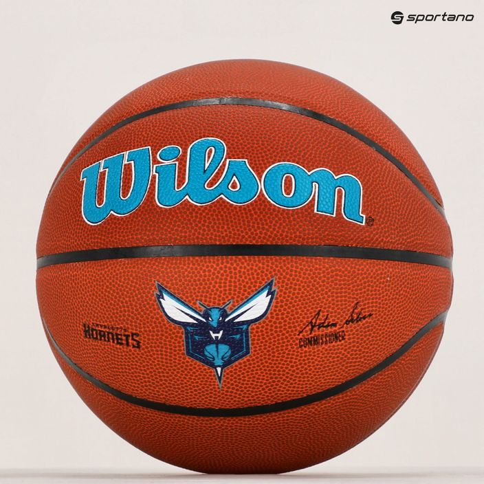М'яч баскетбольний  Wilson NBA Team Alliance Charlotte Hornets WTB3100XBCHA розмір 7 6