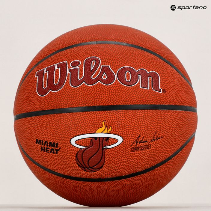 М'яч баскетбольний  Wilson NBA Team Alliance Miami Heat WTB3100XBMIA розмір 7 5