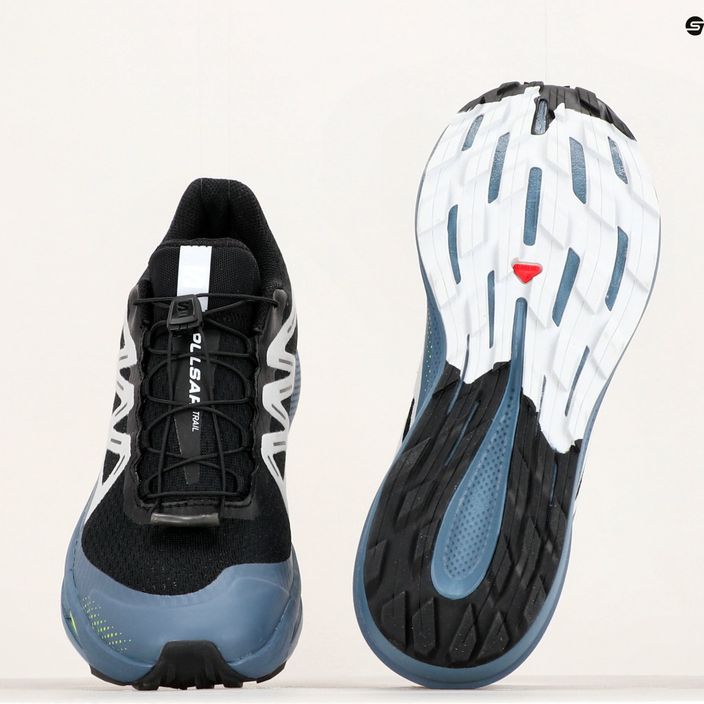 Кросівки для бігу чоловічі Salomon Pulsar Trail black/china blue/arctic ice 22