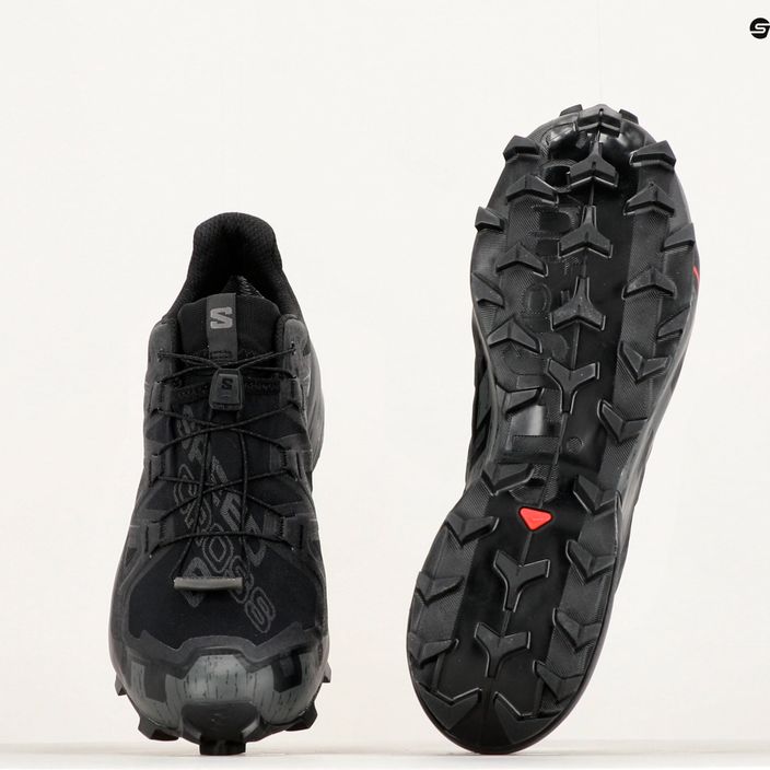 Кросівки для бігу чоловічі Salomon Speedcross 6 GTX black/black/phantom 15