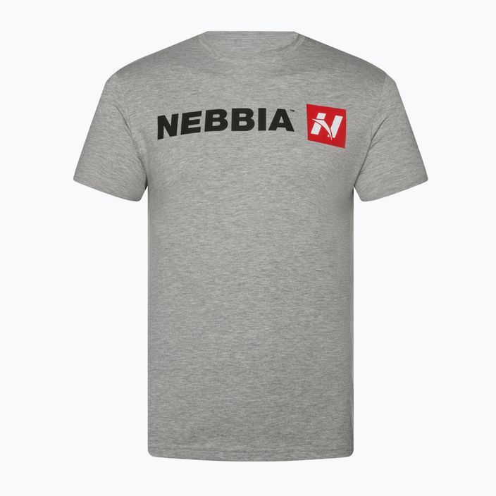 Чоловіча тренувальна сорочка NEBBIA Red "N" світло-сіра 4