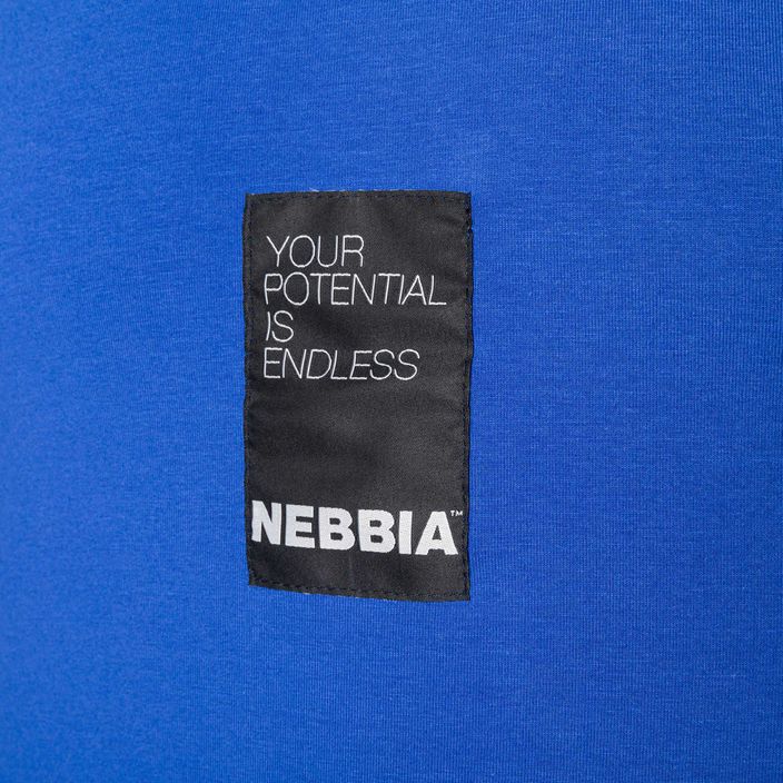 Чоловіча тренувальна майка NEBBIA Your Potential Is Endless синя 7