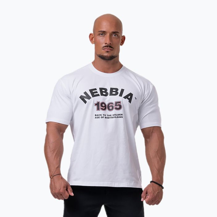 Футболка тренувальна чоловіча NEBBIA Golden Era біла 1920430