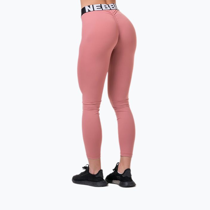 Легінси жіночі NEBBIA Squat Hero Scrunch Butt рожеві 5710710 2