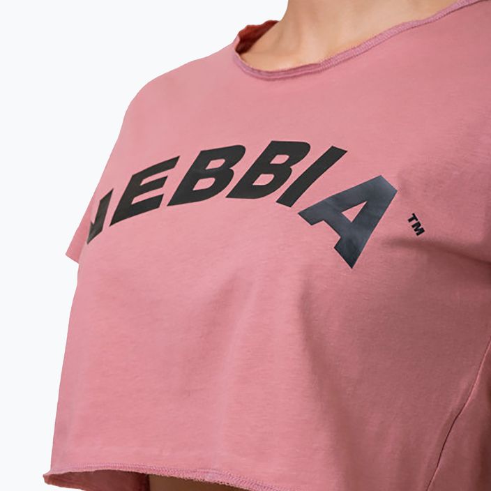 Топ тренувальний жіночий NEBBIA Loose Fit & Sporty Crop Top рожевий 5830710 3
