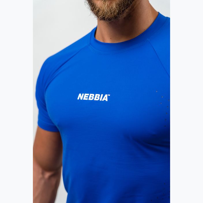 Чоловіча тренувальна сорочка NEBBIA Performance синя 5