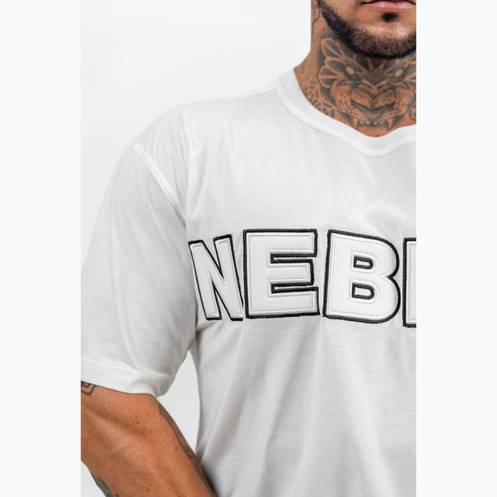 Чоловіча футболка NEBBIA Legacy біла 4