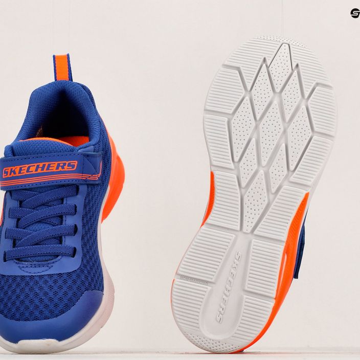 Кросівки тренувальні дитячі SKECHERS Microspec Max Gorvix royal/orange 12