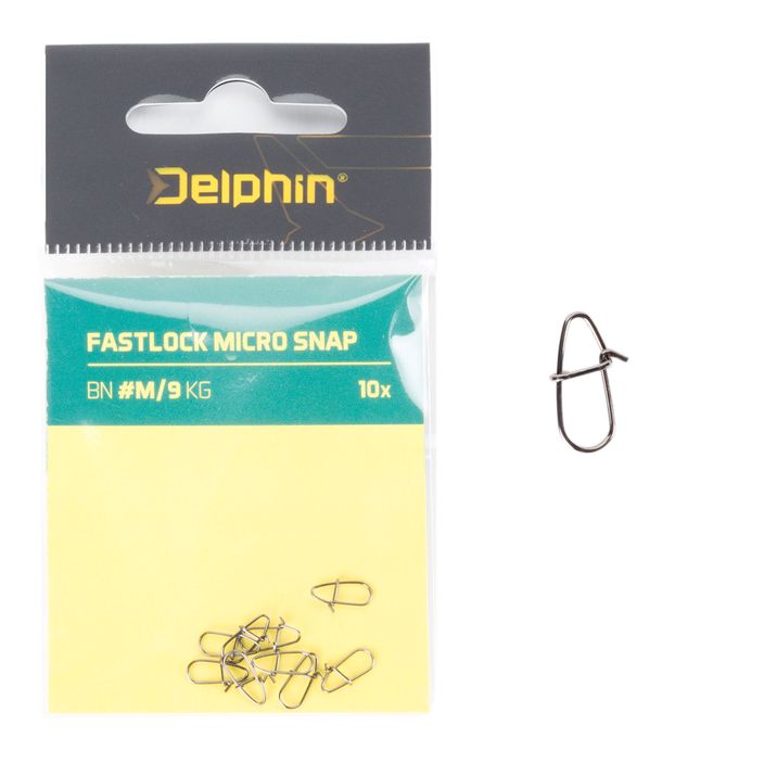 Застібка спінінгова Delphin Fastlock Micro Snap 10 шт. срібляста 969C04100 2