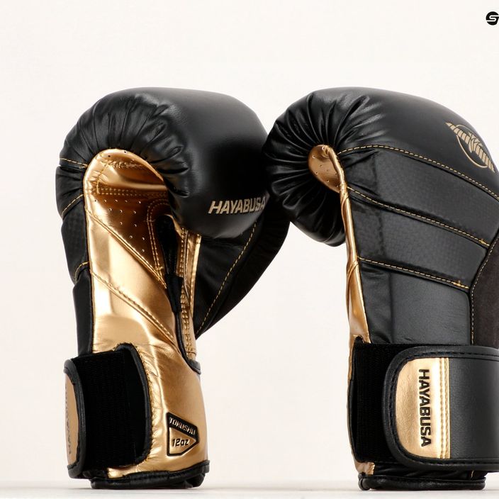 Рукавиці боксерські Hayabusa T3 black/gold 13