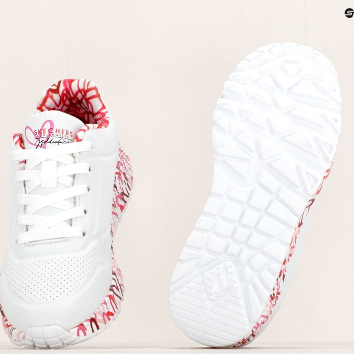 Дитячі туфлі SKECHERS Uno Lite Lovely Luv білі/червоні/рожеві 18