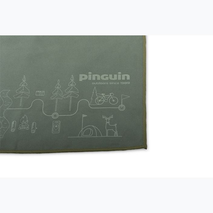 Швидковисихаючий рушник Pinguin Micro Towel Map XL сірий 2