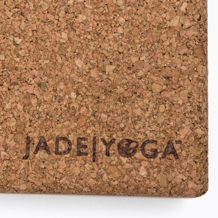 Блок для йоги JadeYoga Cork Block Small світло-коричневий CYBS 6