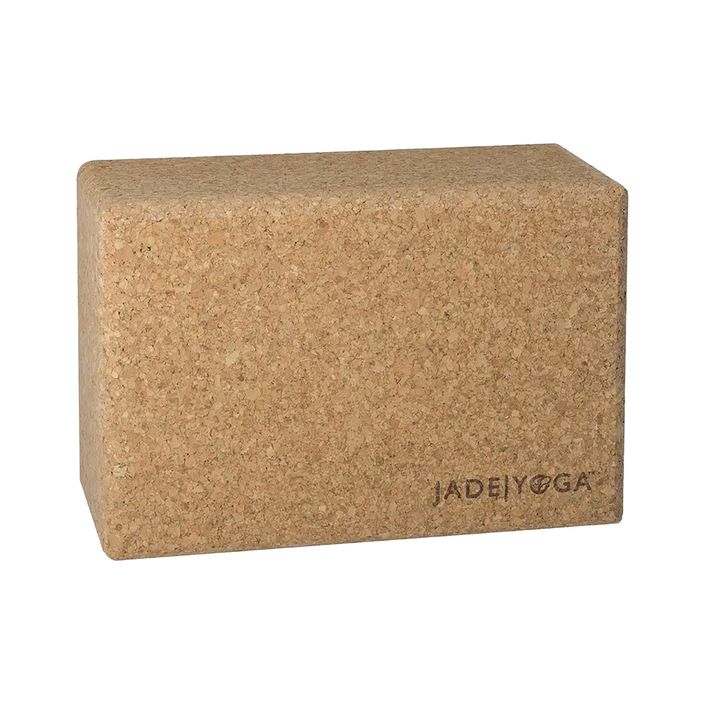 Блок для йоги JadeYoga Cork Block Small світло-коричневий CYBS 9