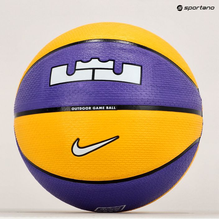 Баскетбольний м'яч Nike Playground 8P 2.0 L James N1004372-575 Розмір 7 6