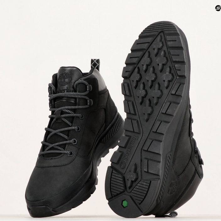 Чоловічі трекінгові черевики Timberland Field Trekker Mid з чорного нубуку 20