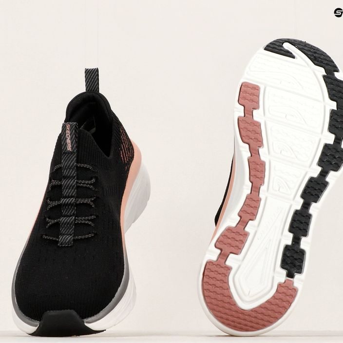 Жіночі туфлі SKECHERS D'Lux Walker Let It Glow чорні/рожеве золото 18
