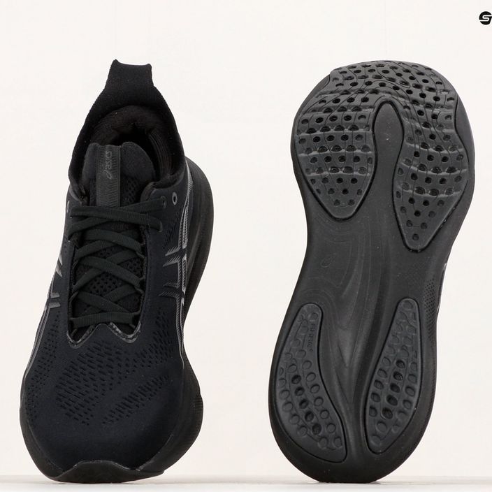 Чоловічі кросівки ASICS Gel-Nimbus 25 чорний/чорний 12