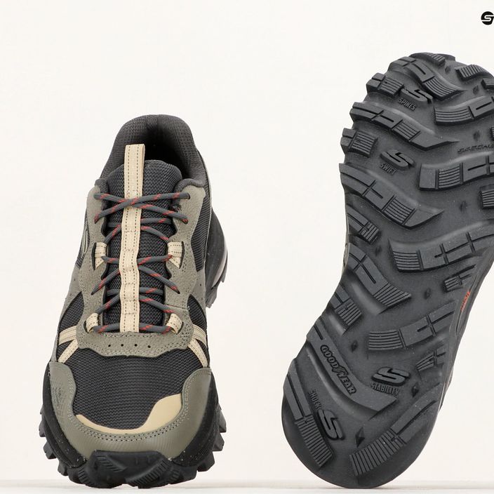 Чоловічі трекінгові черевики Skechers Arch Fit Trail Air оливково-чорні 18
