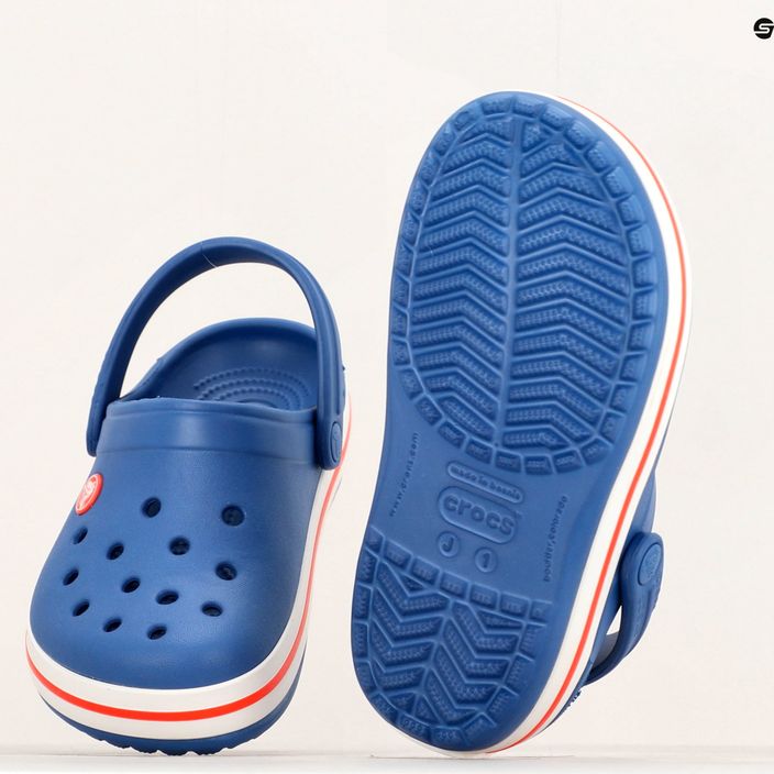 Дитячі шльопанці Crocs Crocband Clog блакитно-сині 12