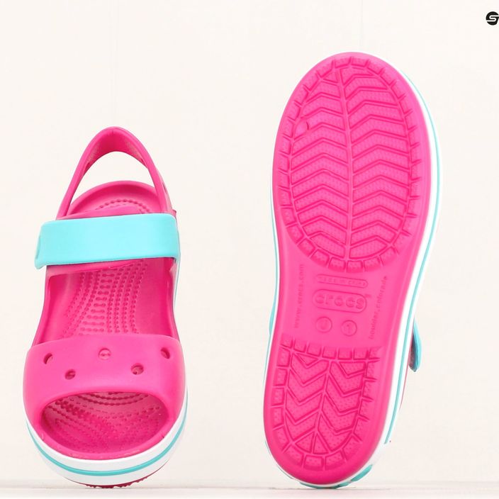 Дитячі сандалі Crocs Crockband цукерково-рожеві/басейн 12